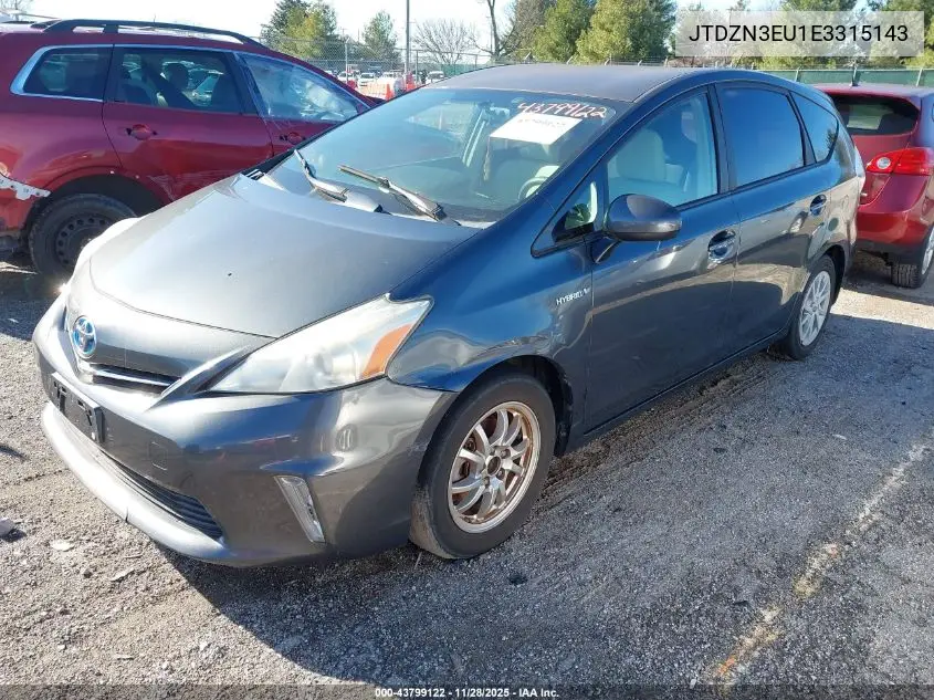 JTDZN3EU1E3315143 2014 Toyota Prius V Three