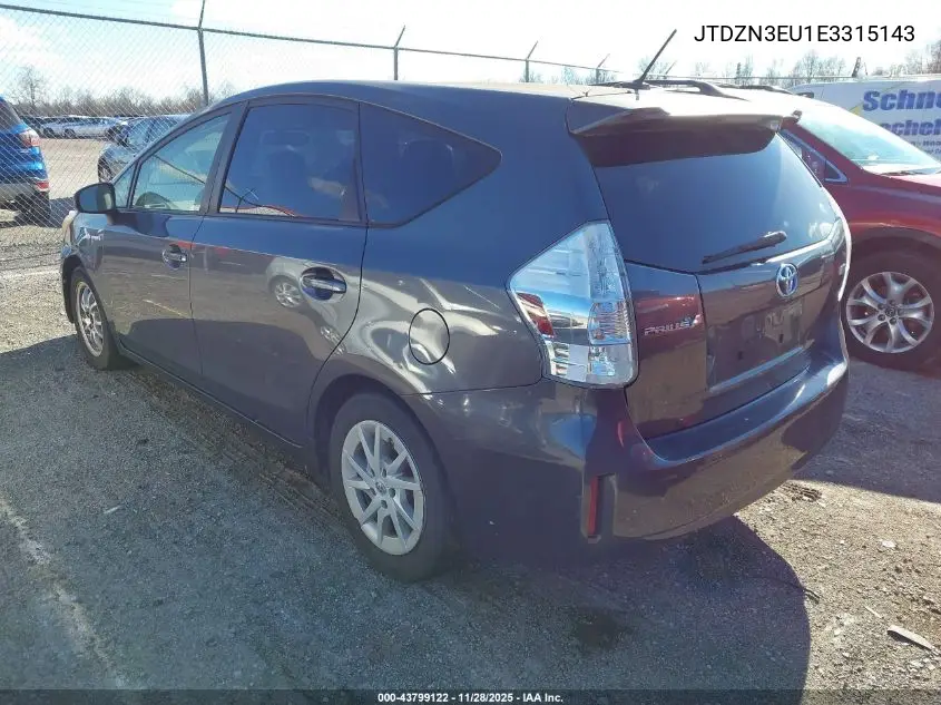 JTDZN3EU1E3315143 2014 Toyota Prius V Three