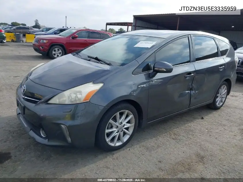 JTDZN3EU5E3335959 2014 Toyota Prius V Five