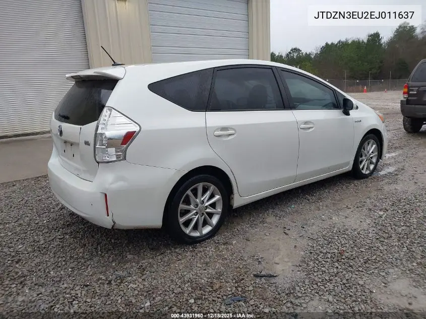 JTDZN3EU2EJ011637 2014 Toyota Prius V Five