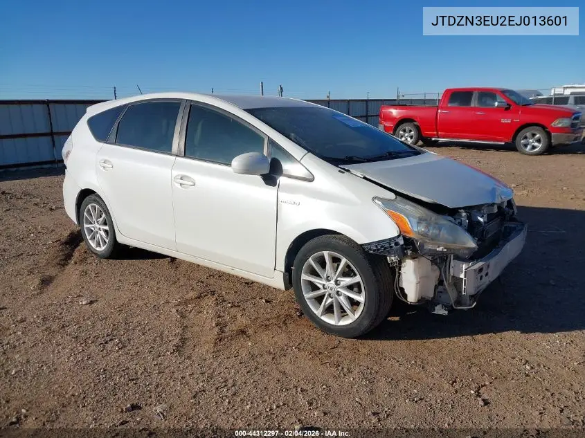 JTDZN3EU2EJ013601 2014 Toyota Prius V Five
