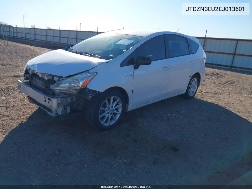 JTDZN3EU2EJ013601 2014 Toyota Prius V Five