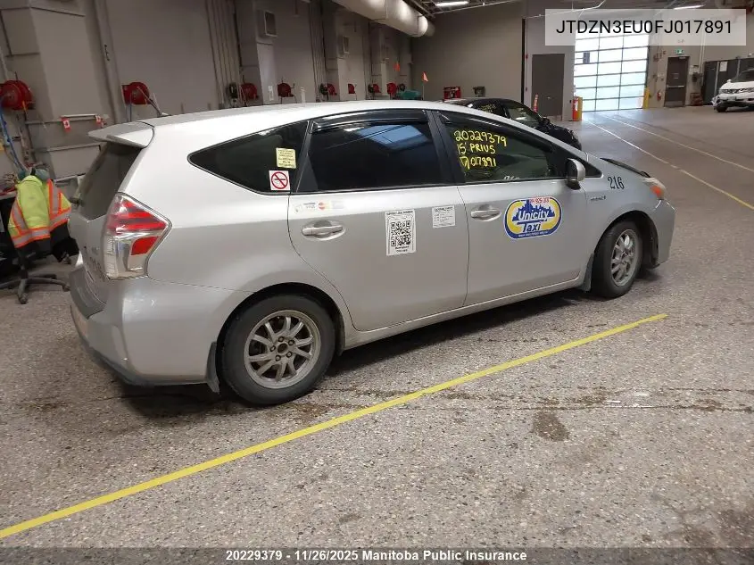 JTDZN3EU0FJ017891 2015 Toyota Prius V