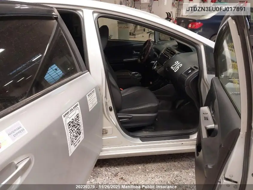 JTDZN3EU0FJ017891 2015 Toyota Prius V