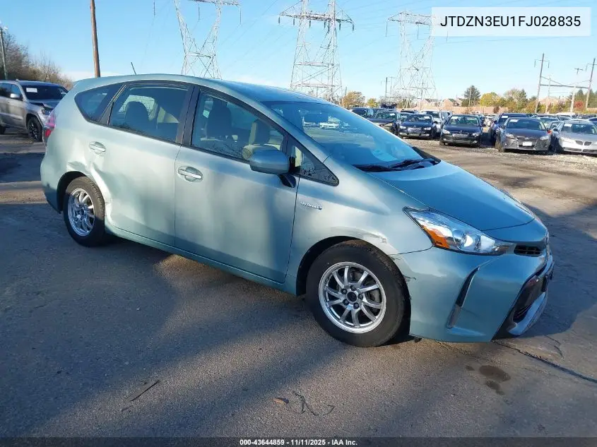 JTDZN3EU1FJ028835 2015 Toyota Prius V Three