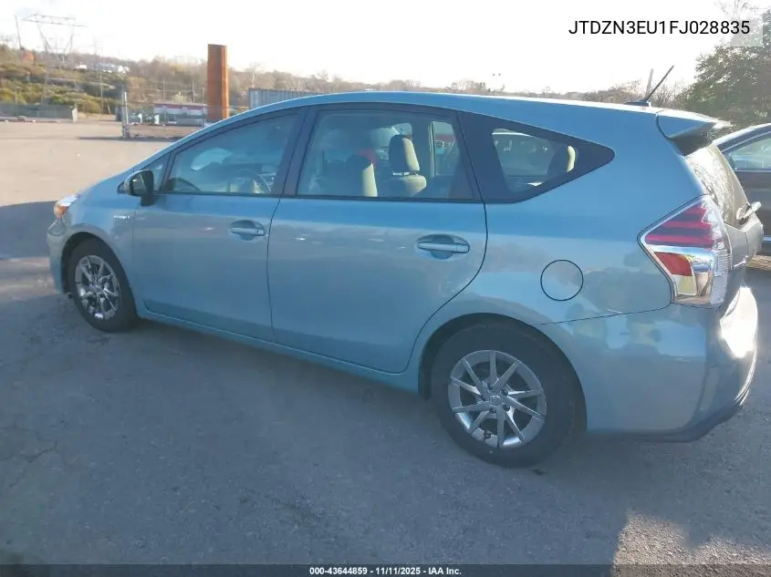 JTDZN3EU1FJ028835 2015 Toyota Prius V Three