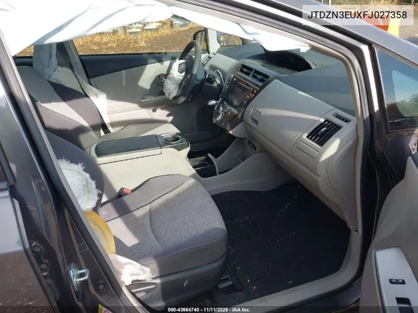 JTDZN3EUXFJ027358 2015 Toyota Prius V Three