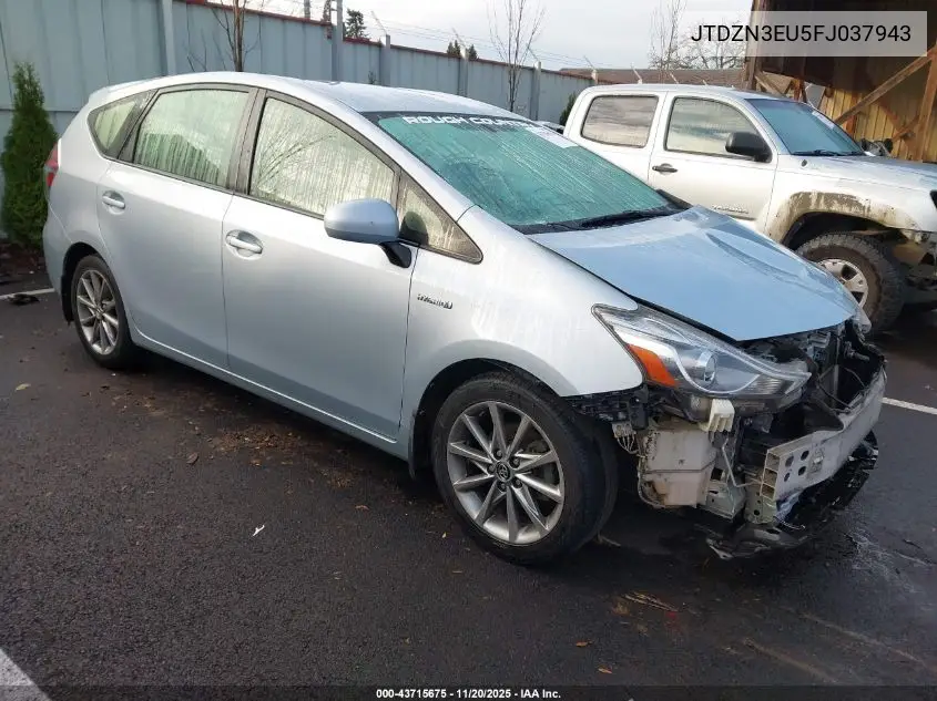 JTDZN3EU5FJ037943 2015 Toyota Prius V Five