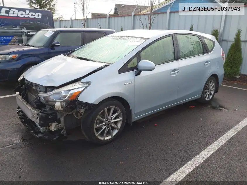 JTDZN3EU5FJ037943 2015 Toyota Prius V Five