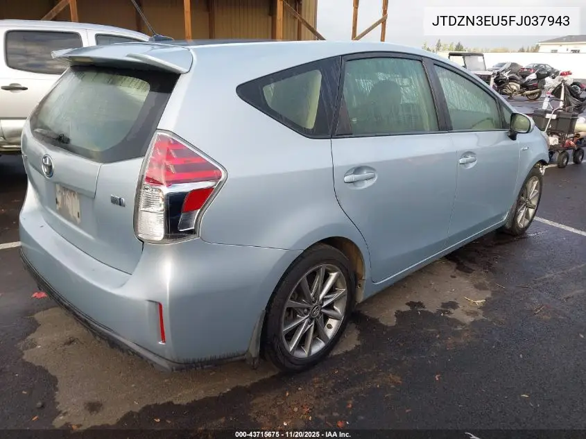 JTDZN3EU5FJ037943 2015 Toyota Prius V Five