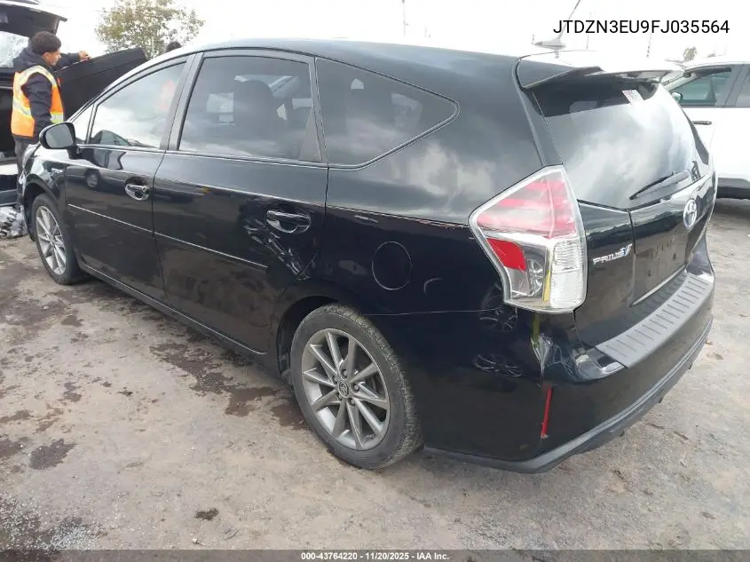JTDZN3EU9FJ035564 2015 Toyota Prius V Five