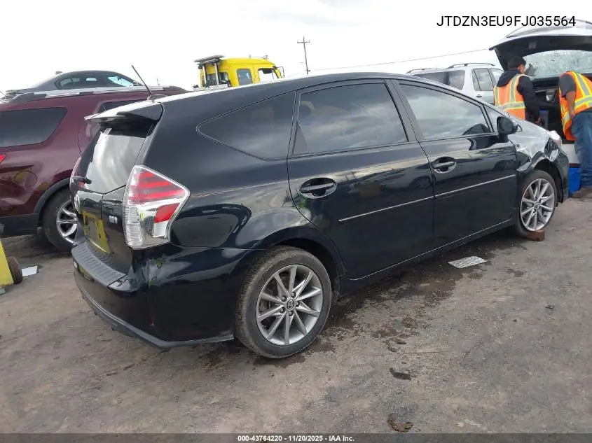 JTDZN3EU9FJ035564 2015 Toyota Prius V Five
