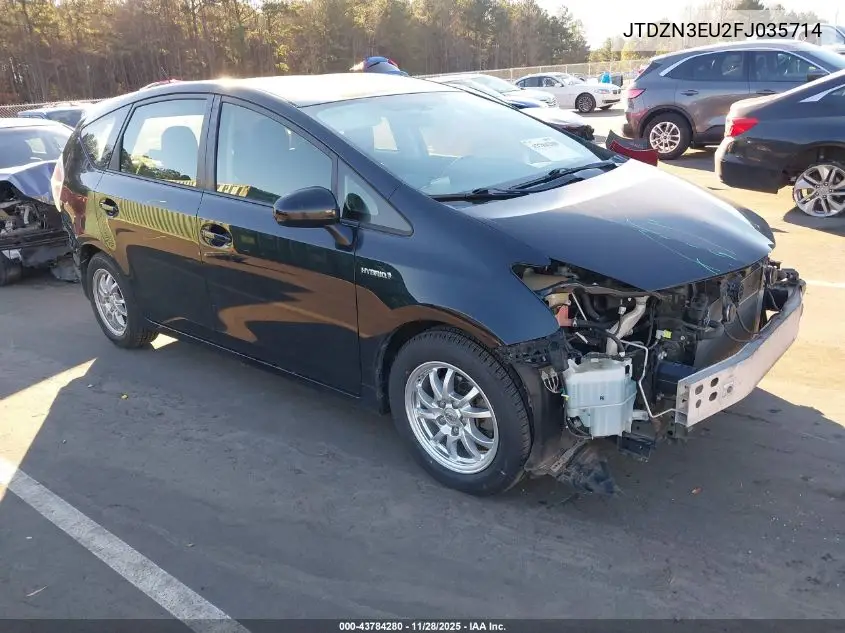 JTDZN3EU2FJ035714 2015 Toyota Prius V Two