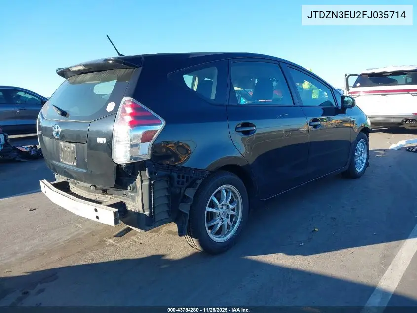 JTDZN3EU2FJ035714 2015 Toyota Prius V Two