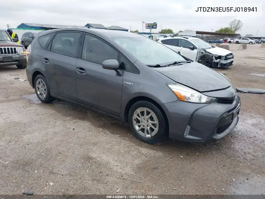 JTDZN3EU5FJ018941 2015 Toyota Prius V Three