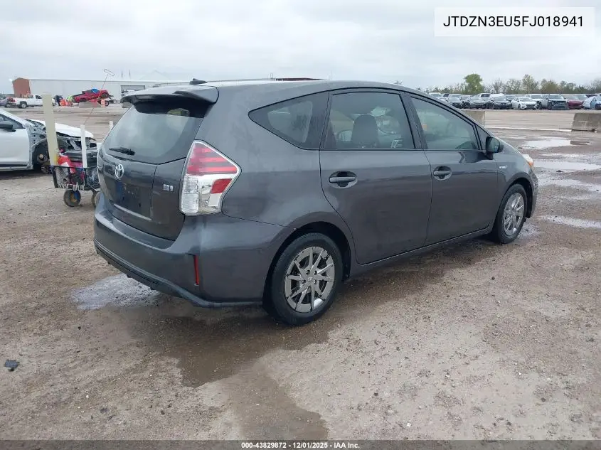 JTDZN3EU5FJ018941 2015 Toyota Prius V Three