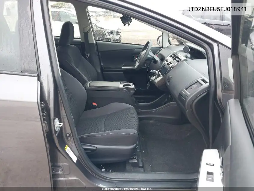 JTDZN3EU5FJ018941 2015 Toyota Prius V Three