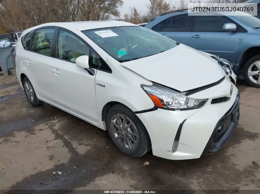 JTDZN3EU6GJ040769 2016 Toyota Prius V Three