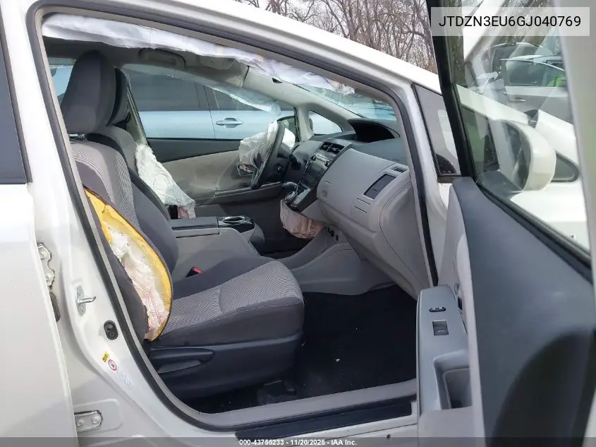 JTDZN3EU6GJ040769 2016 Toyota Prius V Three