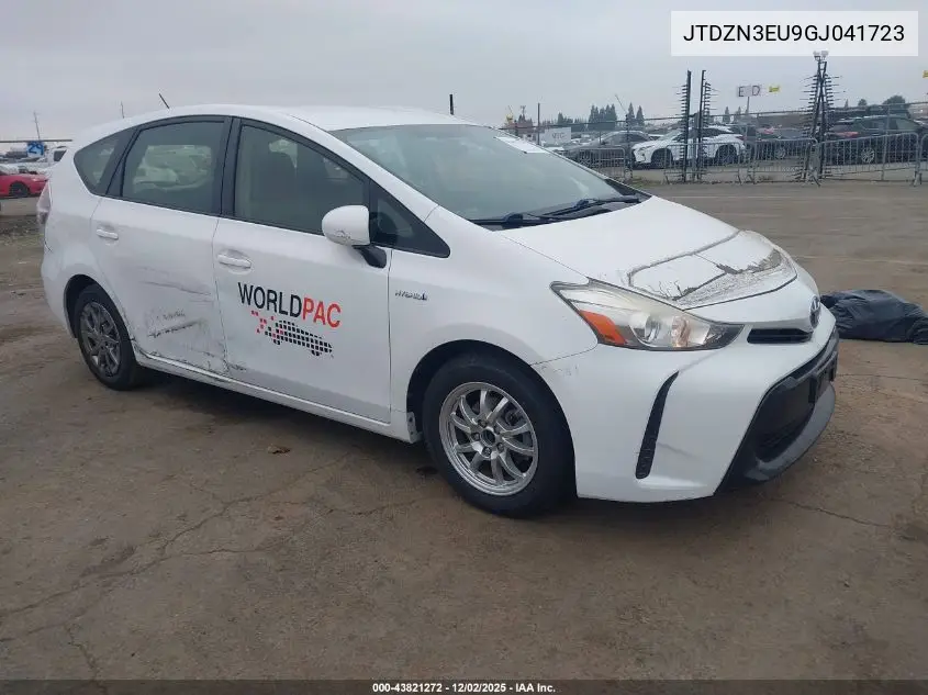 JTDZN3EU9GJ041723 2016 Toyota Prius V Two