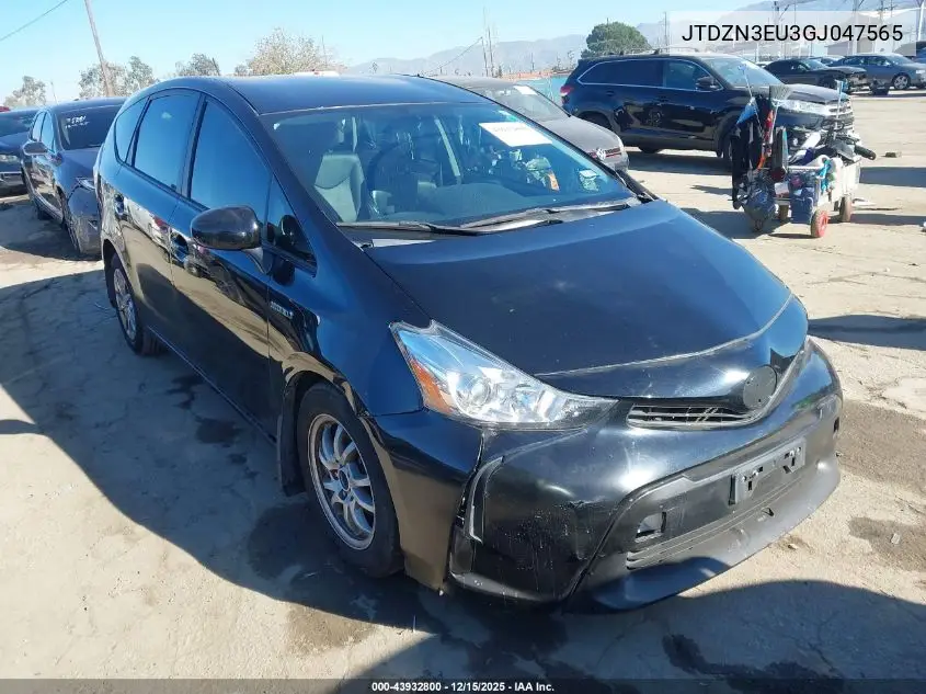 JTDZN3EU3GJ047565 2016 Toyota Prius V Four