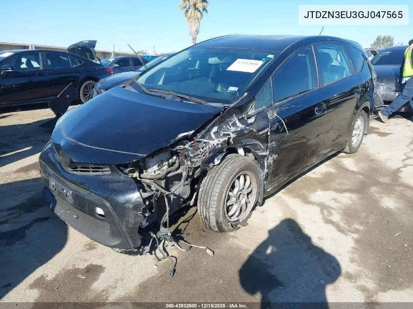 JTDZN3EU3GJ047565 2016 Toyota Prius V Four