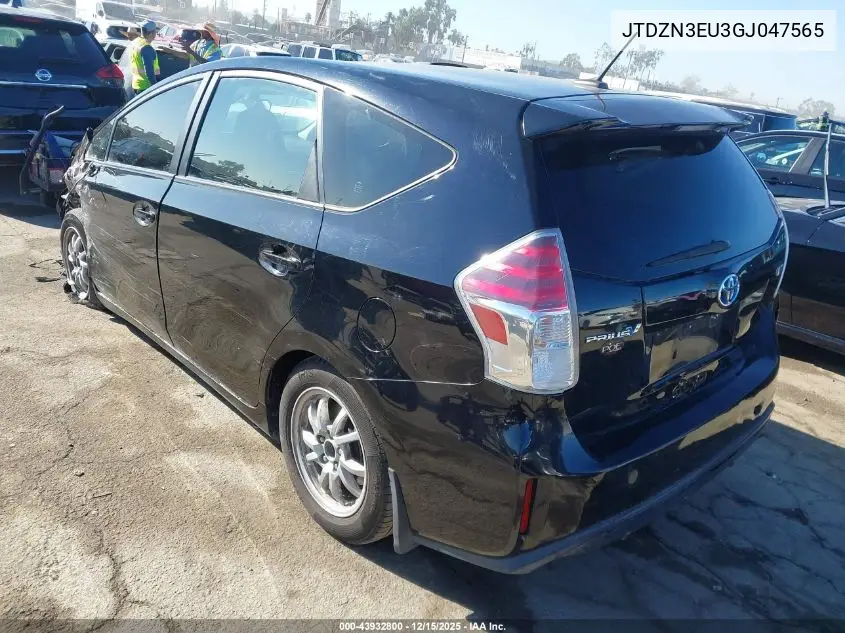 JTDZN3EU3GJ047565 2016 Toyota Prius V Four