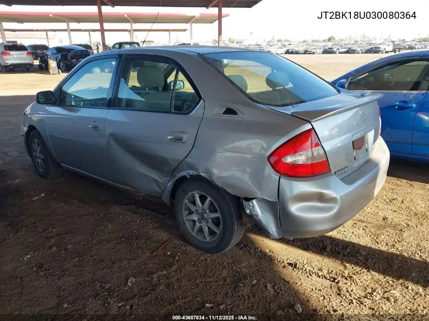 JT2BK18U030080364 2003 Toyota Prius