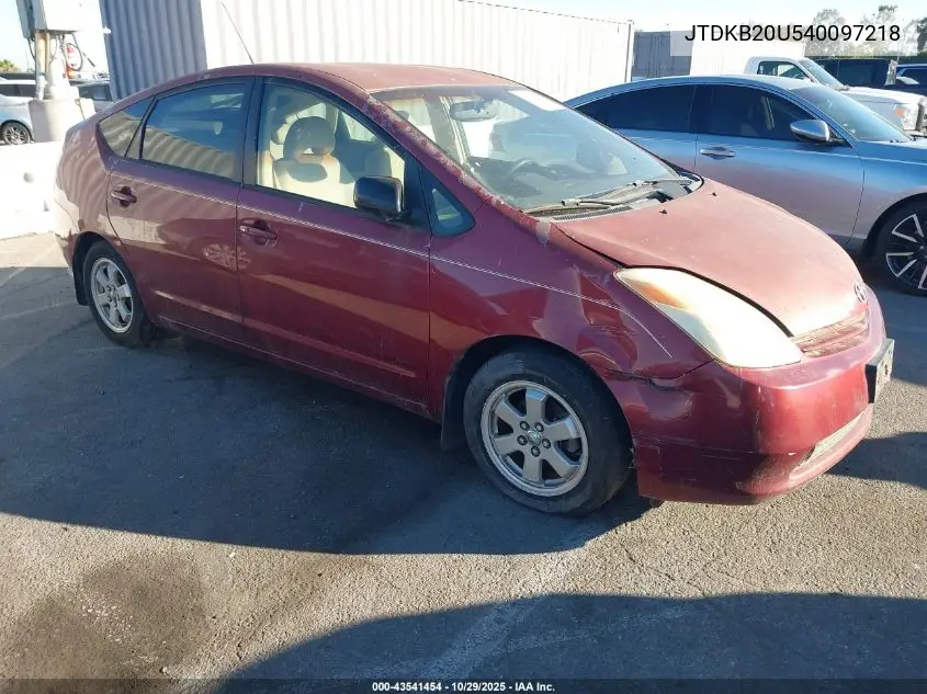 JTDKB20U540097218 2004 Toyota Prius