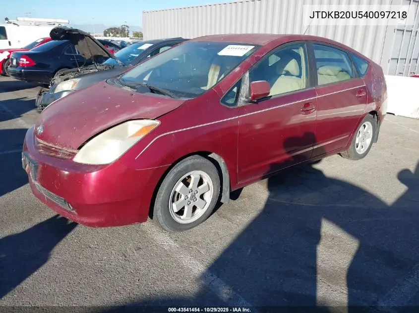 JTDKB20U540097218 2004 Toyota Prius