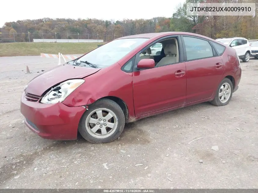 JTDKB22UX40009910 2004 Toyota Prius