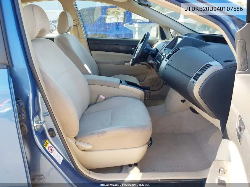 JTDKB20U940107586 2004 Toyota Prius