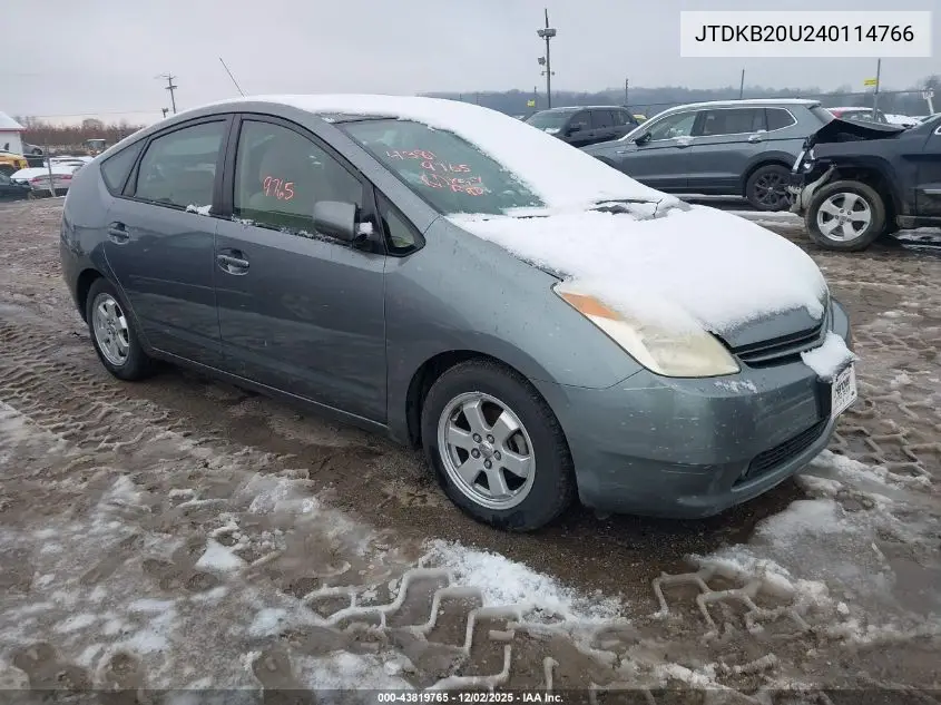 JTDKB20U240114766 2004 Toyota Prius