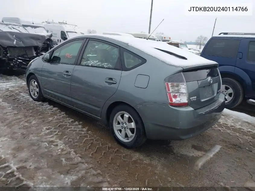 JTDKB20U240114766 2004 Toyota Prius