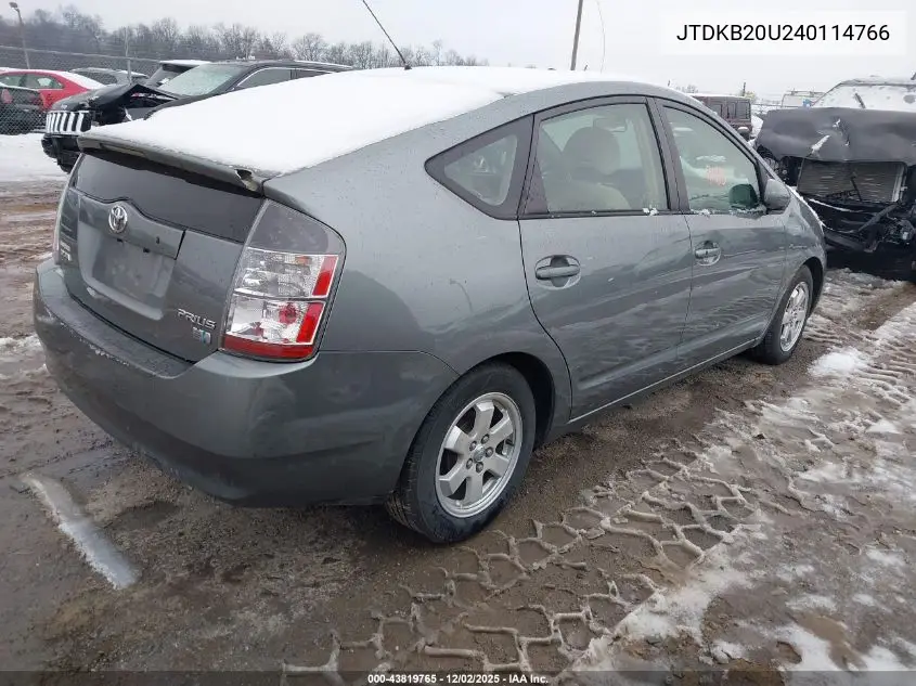 JTDKB20U240114766 2004 Toyota Prius