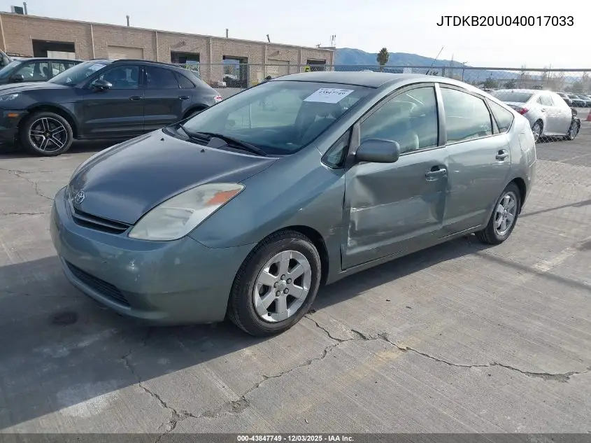JTDKB20U040017033 2004 Toyota Prius
