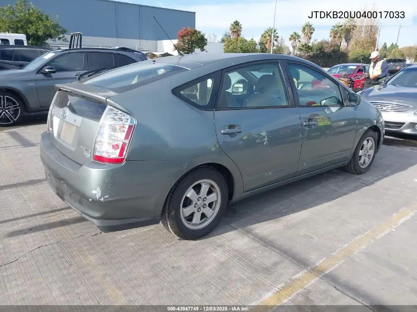 JTDKB20U040017033 2004 Toyota Prius