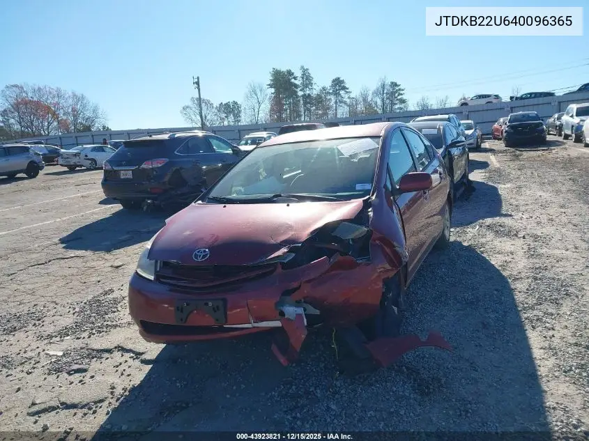 JTDKB22U640096365 2004 Toyota Prius