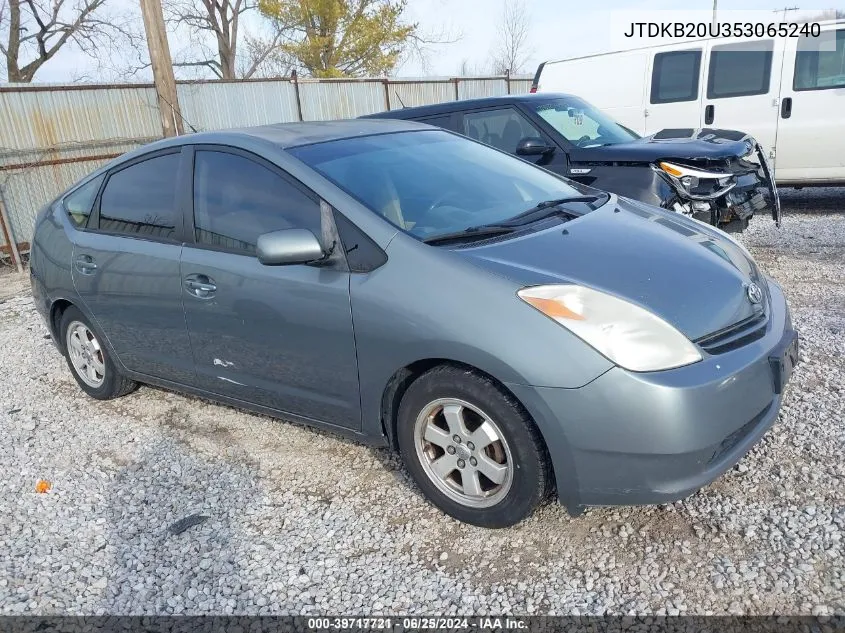 2005 Toyota Prius VIN: JTDKB20U353065240 Lot: 39717721