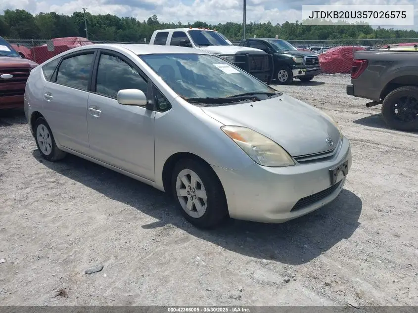 2005 Toyota Prius VIN: JTDKB20U357026575 Lot: 42366005