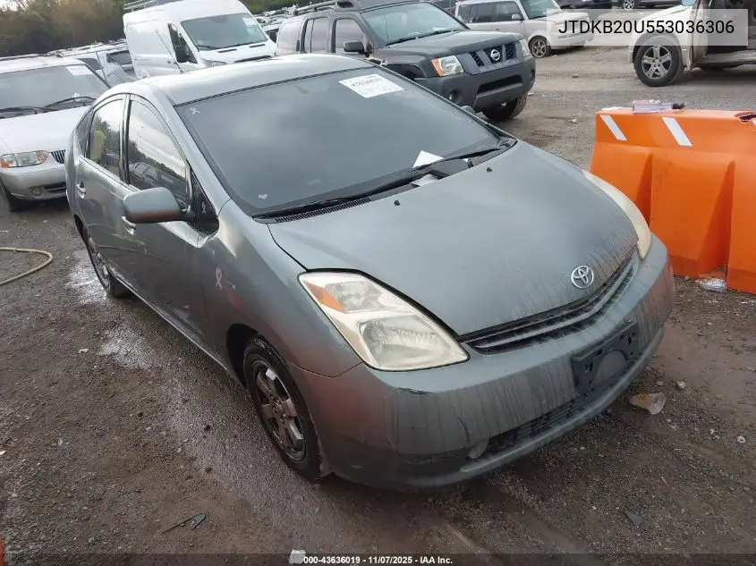 JTDKB20U553036306 2005 Toyota Prius