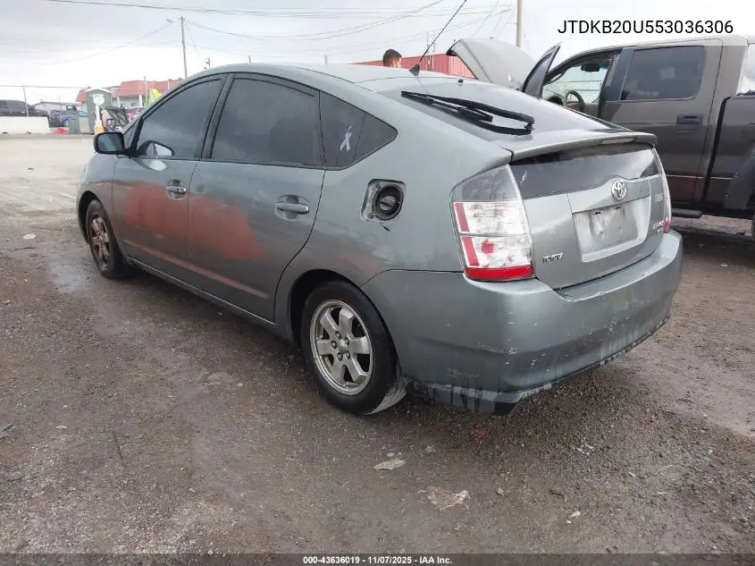 JTDKB20U553036306 2005 Toyota Prius
