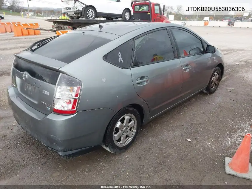 JTDKB20U553036306 2005 Toyota Prius