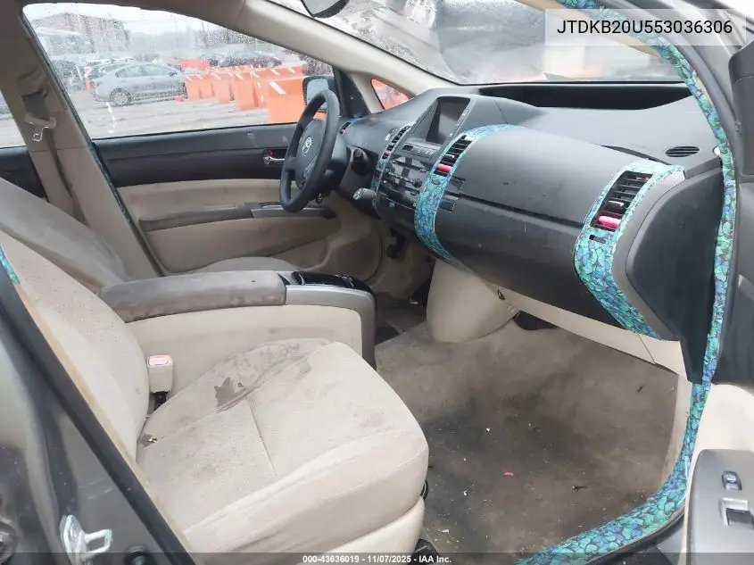 JTDKB20U553036306 2005 Toyota Prius