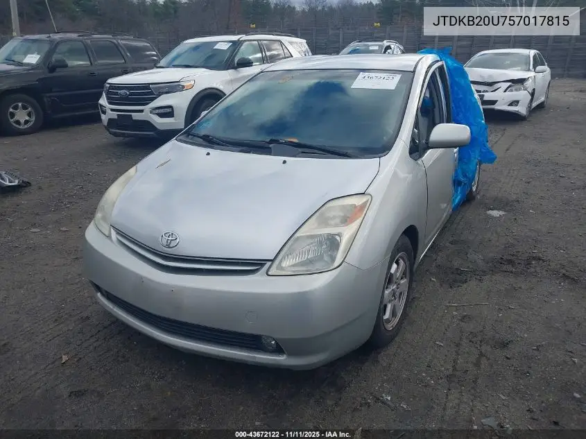 JTDKB20U757017815 2005 Toyota Prius