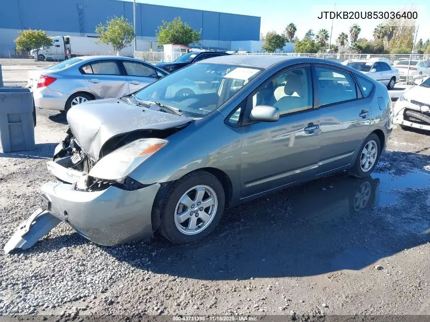 JTDKB20U853036400 2005 Toyota Prius
