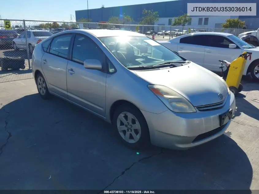 JTDKB20U353036014 2005 Toyota Prius