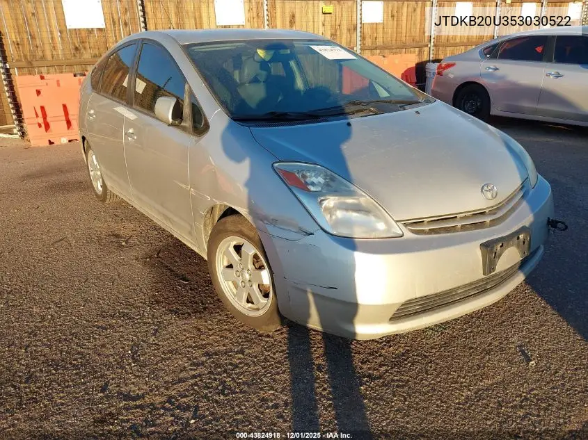 JTDKB20U353030522 2005 Toyota Prius
