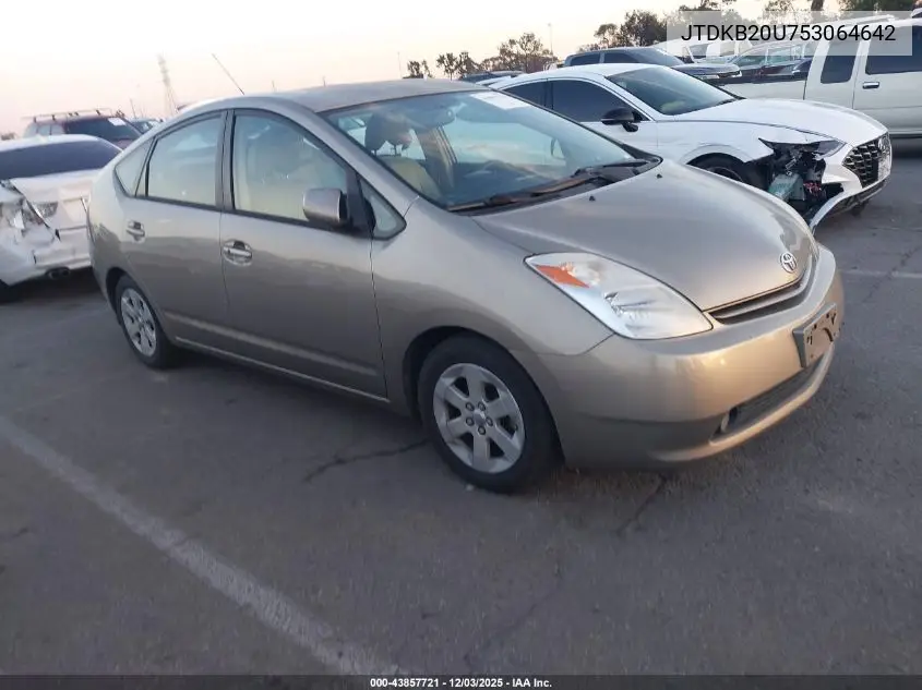 JTDKB20U753064642 2005 Toyota Prius