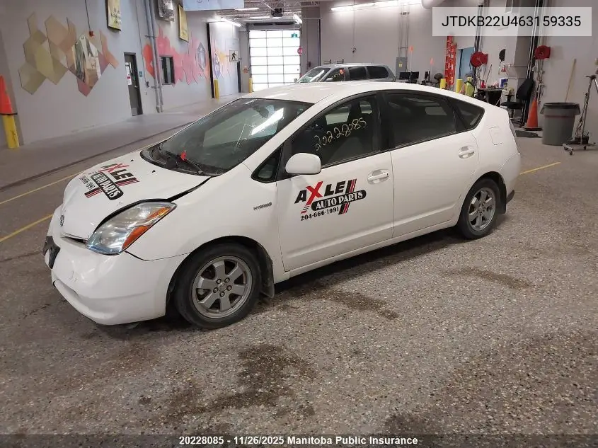 JTDKB22U463159335 2006 Toyota Prius
